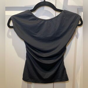 Princess Polly Rosalinda Top Black Lower Impact Black Sz 0 NWOT